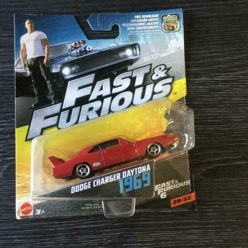 Fast & Furious Mattel Modelauto Dodge Charger Daytona 1969, Collections, Cinéma & Télévision, Neuf, Film, Enlèvement ou Envoi
