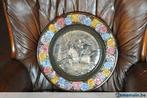grand plat mural fleuri don quichotte en faience, Antiquités & Art, Enlèvement ou Envoi