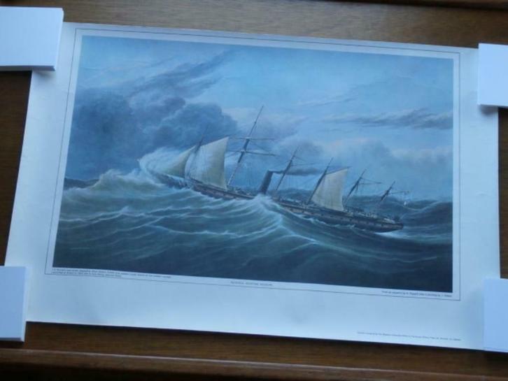 "The Great Britain"steamship-1843:poster, Verzamelen, Posters, Gebruikt, Overige onderwerpen, A1 t/m A3, Rechthoekig Liggend, Ophalen of Verzenden