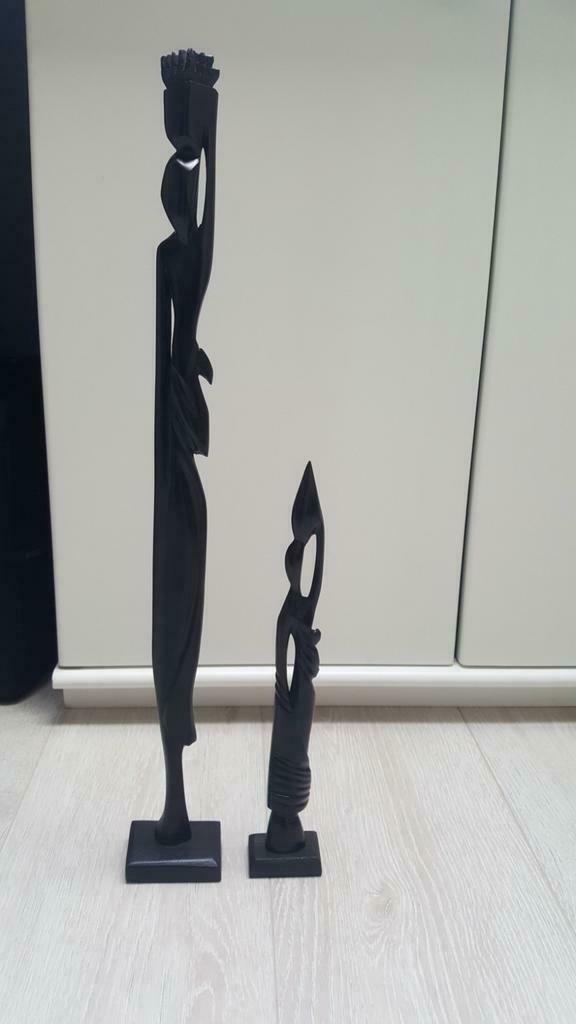 Handgemaakte Afrikaanse houten beelden, Antiek en Kunst, Kunst | Beelden en Houtsnijwerken, Ophalen