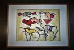 Kleurrijk hedendaags abstract kunstwerk van Jan V, Ophalen