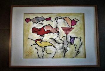  Kleurrijk hedendaags abstract kunstwerk van Jan V