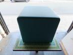 Pouf cuir turquoise assise cube 8 Disponible, Enlèvement, Comme neuf, Autres couleurs, Autres types