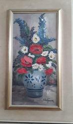 Pot bloemen door Yvonne Valgaeren, Antiek en Kunst, Kunst | Schilderijen | Klassiek, Ophalen