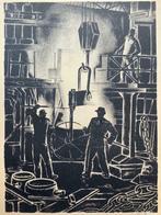 litho Lode Sebregts (1906-2002) Métallurgie, 1936, Ophalen of Verzenden