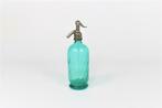 Bouteille siphon à eau en verre bleu, Antiquités & Art, Curiosités & Brocante, Enlèvement ou Envoi