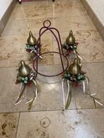 Metalen sierluster, Huis en Inrichting, Lampen | Kroonluchters, Ophalen, Zo goed als nieuw, Metaal