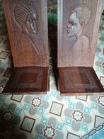 2 Afrikaanse palaver stoelen, Antiek en Kunst, Ophalen