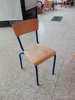 chaise  bleu metal bois enfant, Overige typen, Gebruikt, Ophalen of Verzenden