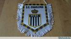 Bannière de football sc charleroi 8 x 10 cm avec franges, Collections, Neuf