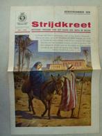 oude krant Strijdkreet kerstnummer 1938 1 blad met 4 zijden, Antiek en Kunst, Verzenden