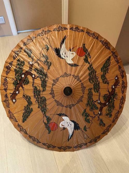 Ombrelle asiatique bois et papier, Antiquités & Art, Art | Art non-occidental