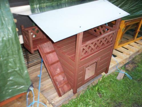 Cage ouverte pour lapin ou autre 80x60x60cm toiture en acier, Animaux & Accessoires, Rongeurs & Lapins | Accessoires, Utilisé
