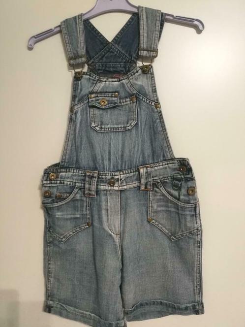 Jeans salopette - Bermuda - maat 134-140., Kinderen en Baby's, Kinderkleding | Maat 134, Gebruikt, Meisje, Broek, Ophalen of Verzenden