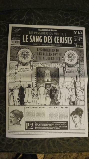 Passagers du vent 08. Le sang des cerises. Journal 1/4