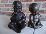 Babybeeldjes 18 cm hoog bronskleur, Enlèvement ou Envoi