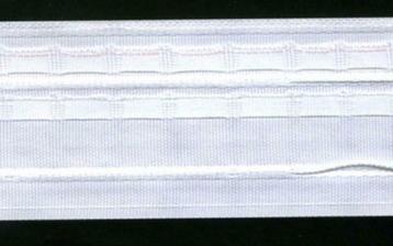 ruban fronceur pour rideau...rufflette blanc 50 mm - 3 fils, Enlèvement ou Envoi, Neuf, Blanc