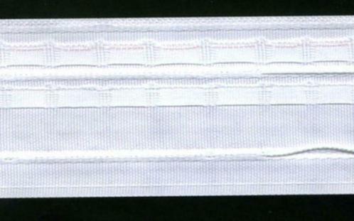 ruban fronceur pour rideau...rufflette blanc 50 mm - 3 fils, Maison & Meubles, Ameublement | Rideaux & Stores à lamelles, Neuf