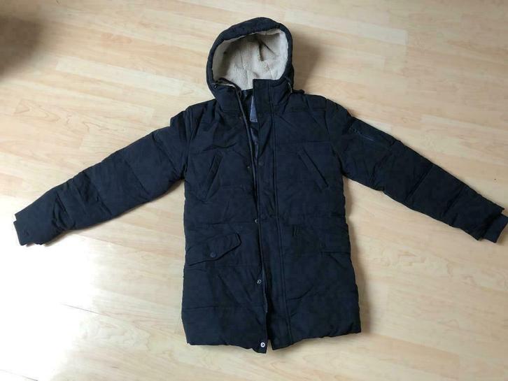 Warme winterjas XS Springfield, Kleding | Heren, Jassen | Winter, Nieuw, Maat 46 (S) of kleiner, Blauw, Ophalen of Verzenden