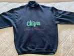 Vintage Col trui - donkerblauw - merk Chipie - XL