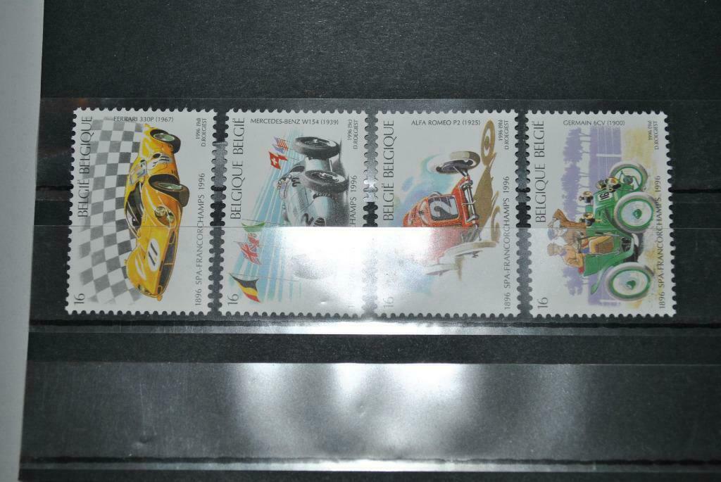 Belgique 1996 Voitures course MNH Complet, Envoi, Neuf, Voitures