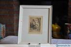 §eau forte/gravure  de joseph delfosse, Antiek en Kunst, Ophalen of Verzenden