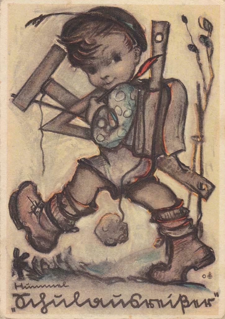 Prentkaart Hummel - Schulausreißer, Verzamelen, Postkaarten | Themakaarten, Kinderen, Ophalen of Verzenden