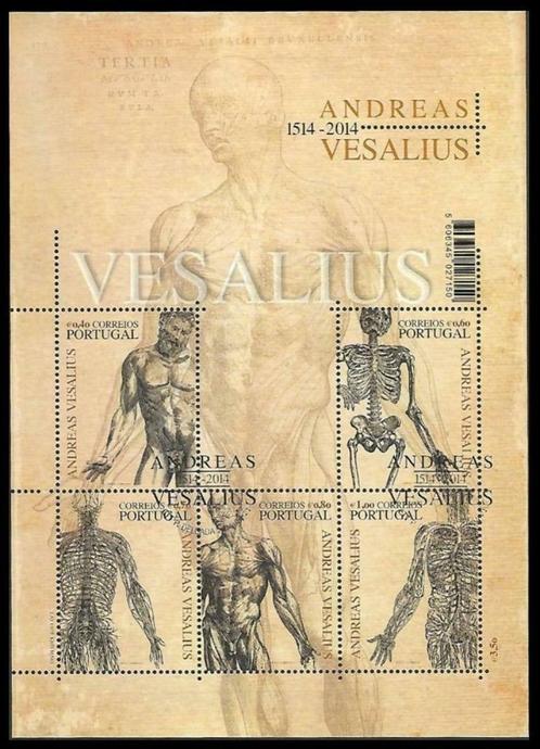 BL215 Timbres Andreas Vesalius (Emission au Portugal), Timbres & Monnaies, Timbres | Europe | Belgique, Timbre-poste, Enlèvement ou Envoi
