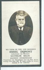 RP Emiel Dupont 1858-1939 Onderwijzer Opbrakel, Collections, Images pieuses & Faire-part, Carte de condoléances, Envoi