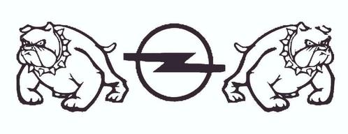 OPEL buldog raamsticker, Auto diversen, Tuning en Styling, Ophalen of Verzenden