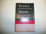 Boek-Kramers woordenboeken Spaans, Livres, Dictionnaires, Comme neuf, Kramers, Espagnol, Enlèvement ou Envoi