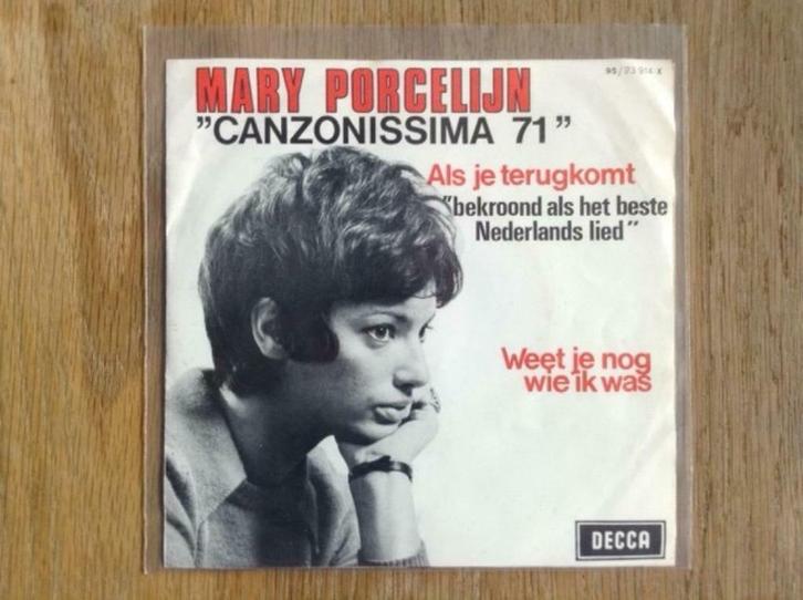 single mary porcelijn, Cd's en Dvd's, Vinyl Singles, Single, Nederlandstalig, 7 inch, Ophalen of Verzenden