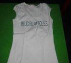 [4179]topje blugirl folies extrasmall wit, Kleding | Dames, Wit, Ophalen of Verzenden, Zo goed als nieuw, Zonder mouw