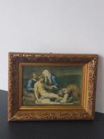 goudkleurige kader/lijst met Christelijke prent (20cmx15cm), Moins de 50 cm, Enlèvement, Utilisé, Autres matériaux