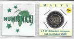 2 euro Malta 2012 met muntteken KNM, 2 euro, Malta, Ophalen of Verzenden