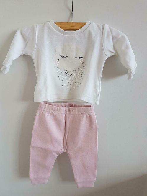 Tweedelige pyjama - La Redoute - maat 56 - wolk - meisje, Kinderen en Baby's, Babykleding | Maat 56, Zo goed als nieuw, Meisje