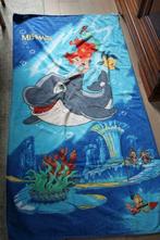 Drap de bain ou de plage Disney - La petite Sirène., Maison & Meubles, Serviette, Bleu, Utilisé, Enlèvement ou Envoi