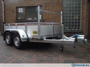 Nieuwe geremde bakaanhangwagen 2,6 x 1m te 9300 Aalst beschikbaar voor biedingen