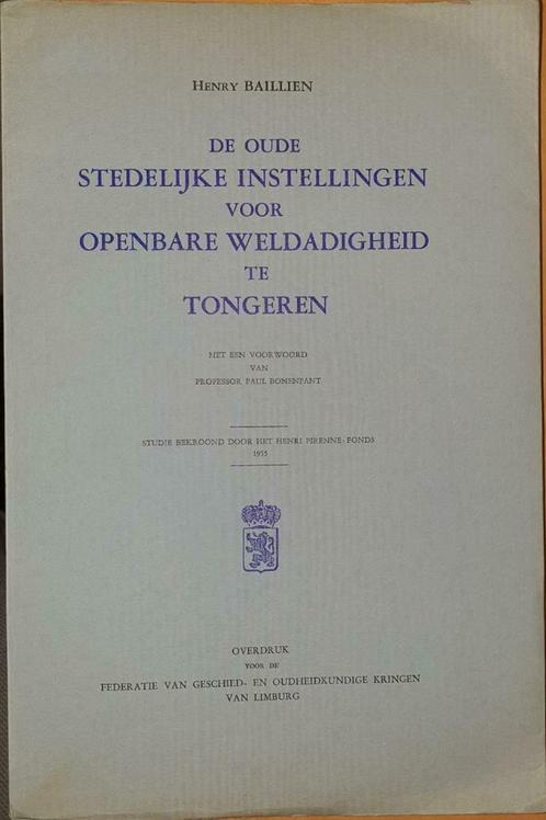 De oude stedelijke instellingen voor openbare weldadigheid t, Livres, Histoire & Politique, Comme neuf, 17e et 18e siècles, Enlèvement ou Envoi