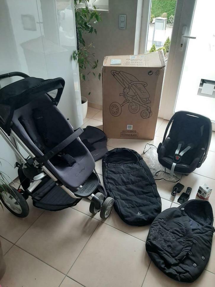 Ensemble Poussette Quinny Buzz 3, Kinderen en Baby's, Kinderwagens en Combinaties, Gebruikt, Kinderwagen, Maxi-Cosi, Luchtbanden