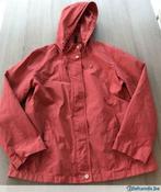 Oranje regenjas met afneembare kap - Claude Arielle maat 38, Kleding | Dames, Jassen | Winter, Ophalen of Verzenden, Gedragen