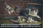 TE KOOP GEVRAAGD : poezenschilderij van C. Raaphorst, Ophalen of Verzenden