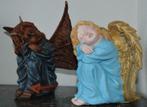 Engeltje en duiveltje, 20 cm, Ophalen of Verzenden