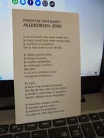 parochie sint baafs allerzielen 2000, Verzamelen, Bidprentjes en Rouwkaarten, Ophalen of Verzenden, Bidprentje