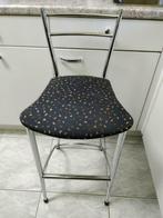 Kruk / barkruk met rugleuning - Zeer goede staat, Ophalen, Gebruikt, Met voetsteun, 60 tot 90 cm
