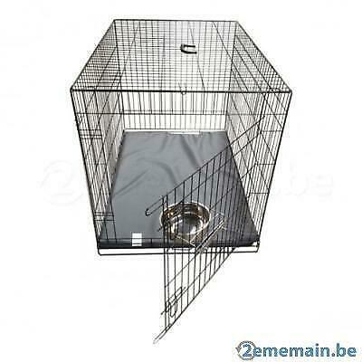 Cage complète avec bac + coussin + BOL INOX 6 tailles, Animaux & Accessoires, Accessoires pour chiens, Neuf, Envoi