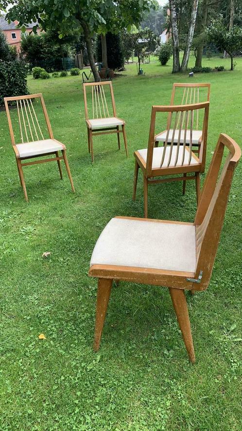 5 stoelen RETRO jaren 50, vintage sixties