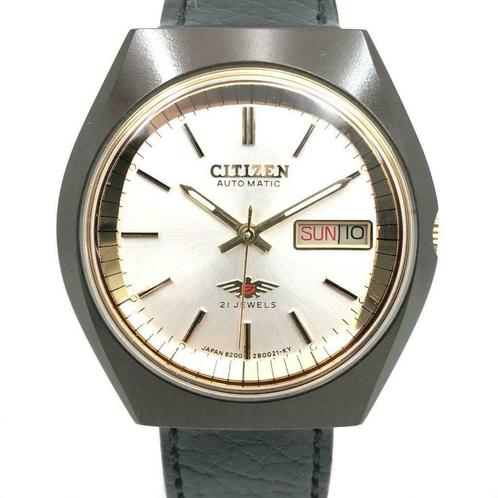 Citizen vintage Automaat/automatic herenhorloge No Seiko!, Bijoux, Sacs & Beauté, Montres | Enfants, Utilisé, Beige, Enlèvement ou Envoi