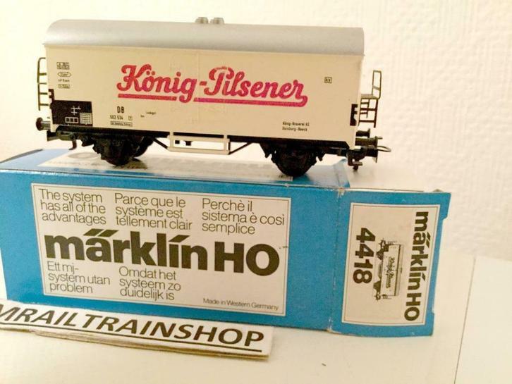 4418 MÄRKLIN – Bierwagen König Pilsener/Wagon biere König Pi, Hobby en Vrije tijd, Modeltreinen | H0, Nieuw, Wagon, Wisselstroom