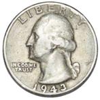 Quarter Dollar de 1943 - USA, Enlèvement ou Envoi, Monnaie en vrac, Argent